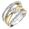 Right Hand Ring in 18k Gold with Diamonds