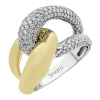 Right Hand Ring in 18k Gold with Diamonds