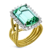 Color Ring in 18k Gold with Diamonds