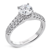 Engagement Ring in 18k Gold with Diamonds
