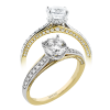 Engagement Ring in 18k Gold with Diamonds