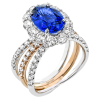 Color Ring in 18k Gold with Diamonds