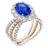 Color Ring in 18k Gold with Diamonds