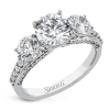Engagement Ring in 18k Gold with Diamonds
