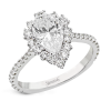 Engagement Ring in 18k Gold with Diamonds