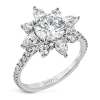 Engagement Ring in 18k Gold with Diamonds