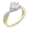 Engagement Ring in 18k Gold with Diamonds