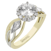 Engagement Ring in 18k Gold with Diamonds