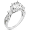Engagement Ring in 18k Gold with Diamonds