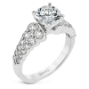 Engagement Ring in 18k Gold with Diamonds