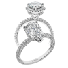 Engagement Ring in 18k Gold with Diamonds