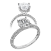 Engagement Ring in 18k Gold with Diamonds