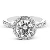 Engagement Ring in 18k Gold with Diamonds
