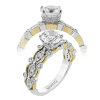 Engagement Ring in 18k Gold with Diamonds