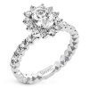 Engagement Ring in 18k Gold with Diamonds