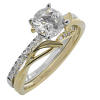 Wedding Set in 18k Gold with Diamonds