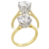 Engagement Ring in 18k Gold with Diamonds