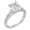 Engagement Ring in 18k Gold with Diamonds