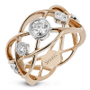 Right Hand Ring in 18k Gold with Diamonds