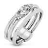 Engagement Ring in 18k Gold with Diamonds