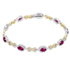 Color Bracelet in 18k Gold with Diamonds