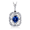 Color Pendant in 18k Gold with Diamonds
