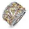 Right Hand Ring in 18k Gold with Diamonds