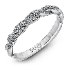 Wedding Band in 18k Gold with Diamonds