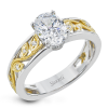 Engagement Ring in 18k Gold with Diamonds