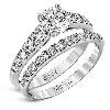 Wedding Set in 18k Gold with Diamonds