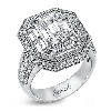 Engagement Ring in 18k Gold with Diamonds