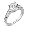 Engagement Ring in 18k Gold with Diamonds