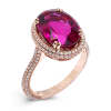 Color Ring in 18k Gold with Diamonds