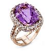 Color Ring in 18k Gold with Diamonds