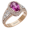 Color Ring in 18k Gold with Diamonds