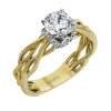 Engagement Ring in 18k Gold with Diamonds