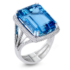 Color Ring in 18k Gold with Diamonds