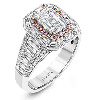 Engagement Ring in 18k Gold with Diamonds