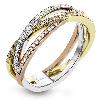Right Hand Ring in 18k Gold with Diamonds