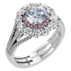 Engagement Ring in 18k Gold with Diamonds