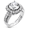 Engagement Ring in 18k Gold with Diamonds
