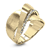 Right Hand Ring in 18k Gold with Diamonds