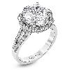 Engagement Ring in 18k Gold with Diamonds