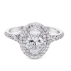 Engagement Ring in 18k Gold with Diamonds