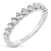 Wedding Band in 18k Gold with Diamonds