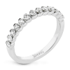 Wedding Band in 18k Gold with Diamonds