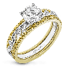 Wedding Set in 18k Gold with Diamonds