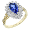 Color Ring in 18k Gold with Diamonds
