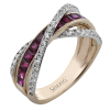Color Ring in 18k Gold with Diamonds