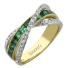 Color Ring in 18k Gold with Diamonds